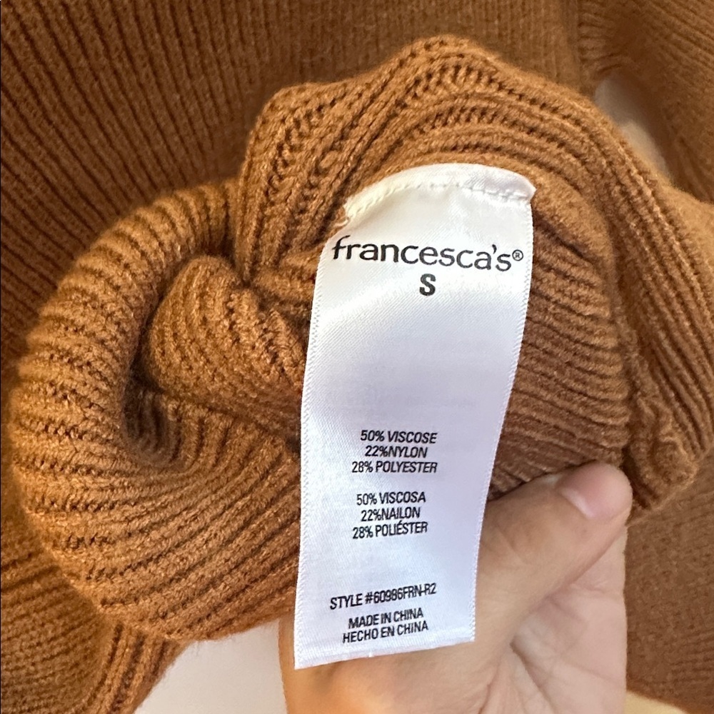 Francesca’s Cowl Neck Sweater - Picture 4 of 4